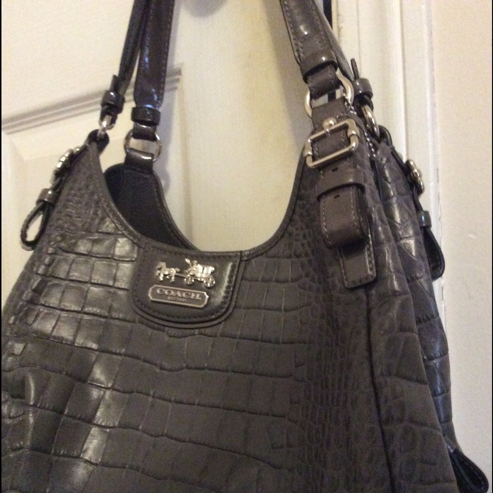New w/tags Coach Madison Leather Crocodile handbag